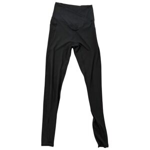 HALARA Black V-Front High Waist Pocket Leggings Full Length‎ Womens Small